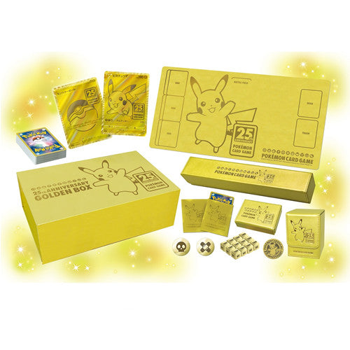 25th anniversary golden pikachu box (Japanese)